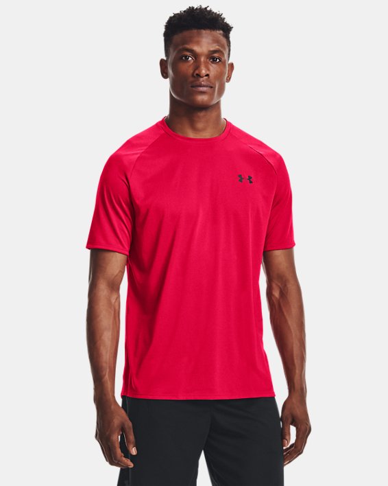 Men's UA Tech™ 2.0 Short Sleeve T-Shirt, Red, pdpMainDesktop image number 0